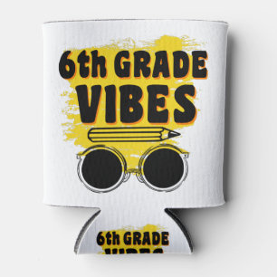 Back To School 6th Grade Vibes Shirt First Day Kid Can Cooler