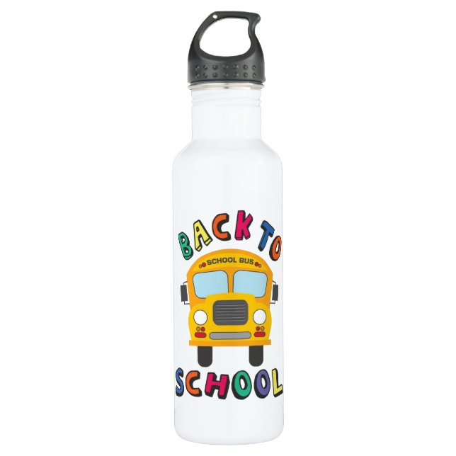 Back to school 710 ml water bottle (Front)