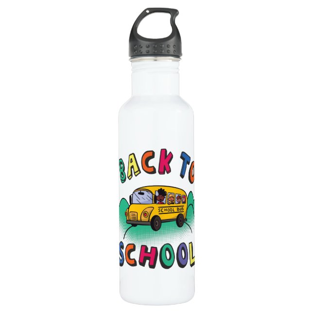 Back to school 710 ml water bottle (Front)