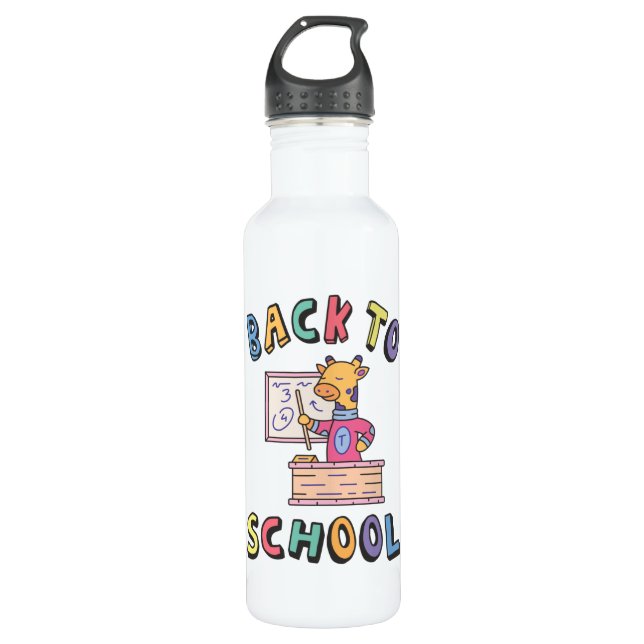 Back to school 710 ml water bottle (Front)