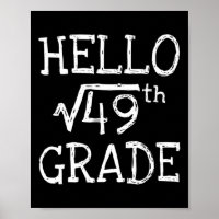 Back To School 7th Grade Square Root Of 49 Math Ki