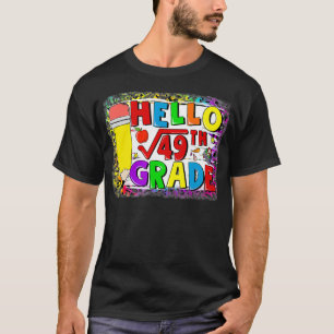 Back To School 7th Grade Square Root Of 49 Math Ki T-Shirt