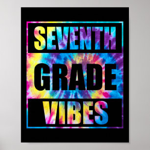 Back To School 7th Grade Vibes First Day Of School Poster