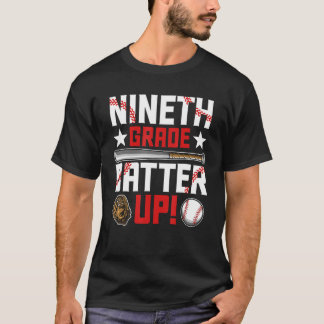 Back To School 9th Grade Baseball First Day T-Shirt