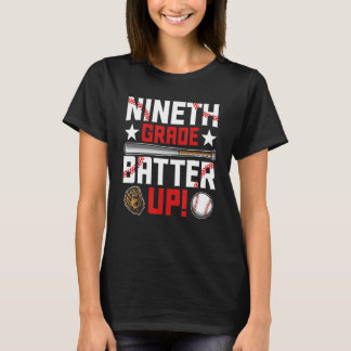 Back To School 9th Grade Baseball First Day T-Shirt