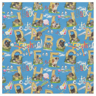 Back To School ABC Fabric
