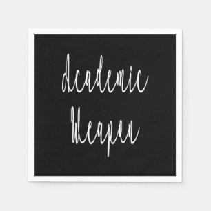 Back To School, Academic Weapon Inspirational Quot Napkin