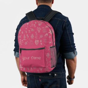 Back to school. Add Name School Printed Backpack