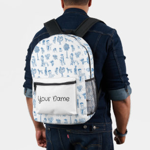 Back to school. Add Name School Printed Backpack
