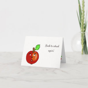 Back to school again card