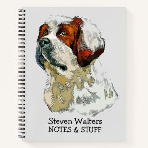 Back to school Alpine Mastiff notebook