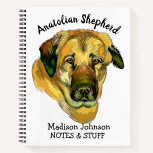 Back to school Anatolian Shepherd notebook