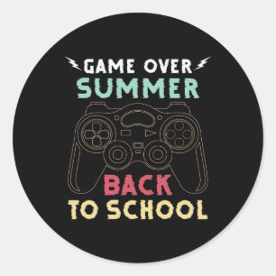 Back To School Apparel For Boys  Classic Round Sticker