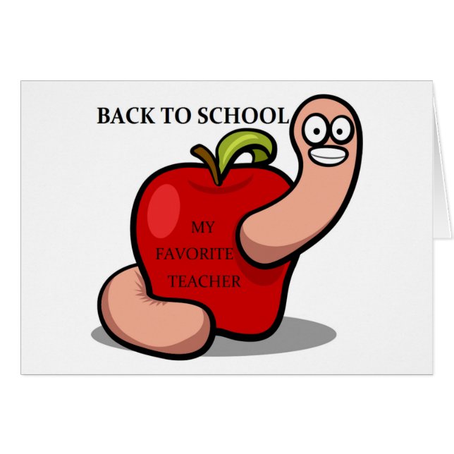 "BACK TO SCHOOL" APPLE (Front Horizontal)