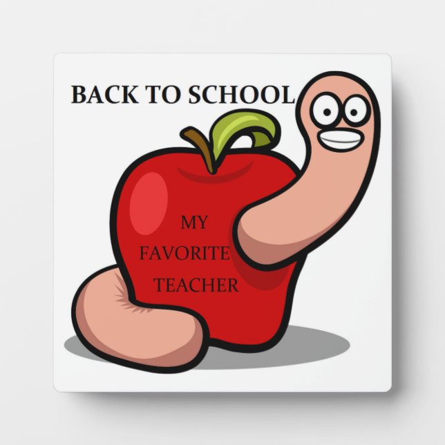 "BACK TO SCHOOL" APPLE PLAQUE (Front)