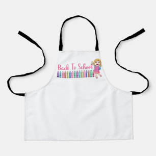 back to school apron