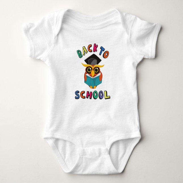 Back to school baby bodysuit (Front)