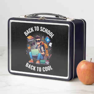 Back To School Back To Cool Metal Lunch Box