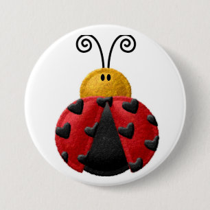 Back to School, Backpack Pins buttons Ladybug