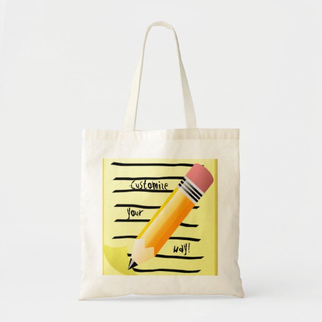 Back to School Bag Fun Note Pad Pencil Art (Front)