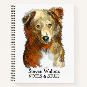 Back to school Basque Shepherd notebook