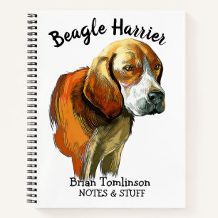 Back to school Beagle Harrier Notebook