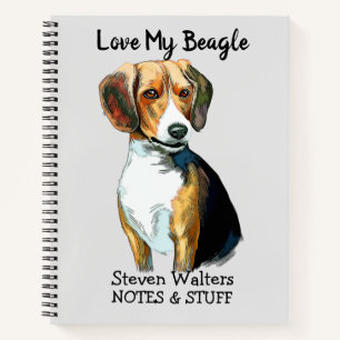 Back to school Beagle notebook
