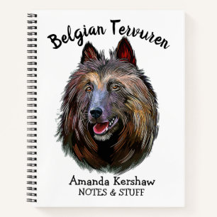 Back to school Belgian Tervuren Notebook
