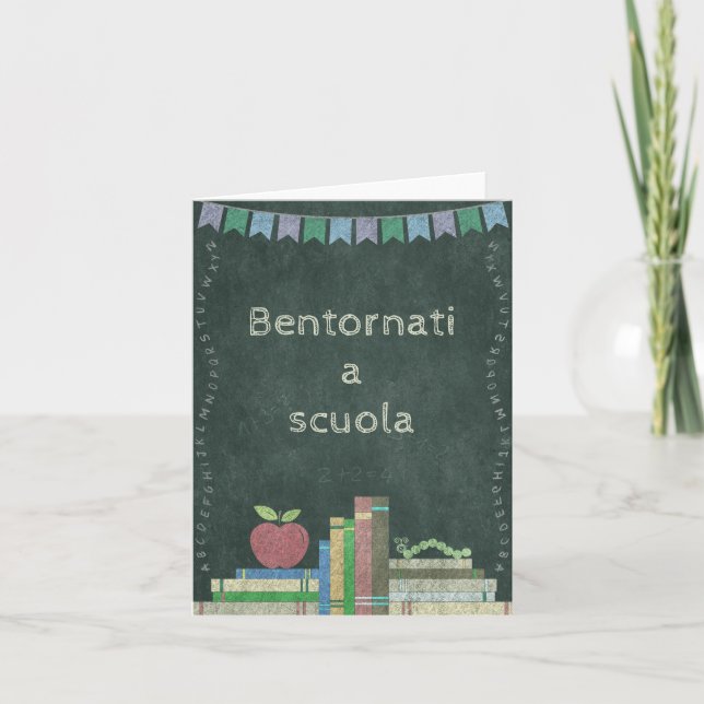 Back to school | Bentornati a scuola Card (Front)