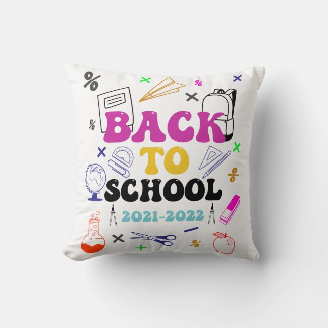 Back To School | Best gift for 1st day of school Cushion (Front)