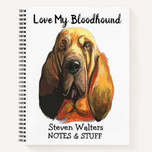 Back to school Bloodhound notebook