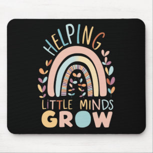 Back-to-school Boho Helping Little Minds Grow Teac Mouse Pad