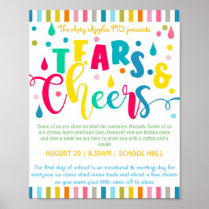 back to school boohoo breakfast tears and cheers poster
