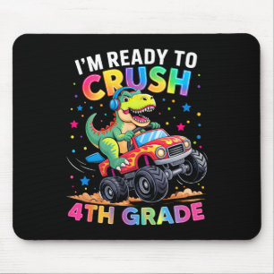 Back To School Boys Dinosaur I'm Ready To Crush 4t Mouse Pad
