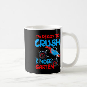 Back To School Boys First Day Of Kindergarten Mons Coffee Mug