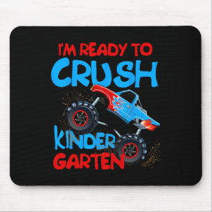 Back To School Boys First Day Of Kindergarten Mons Mouse Pad