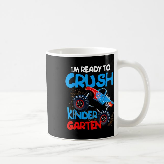 Back To School Boys First Day Of Kindergarten Truc Coffee Mug (Right)
