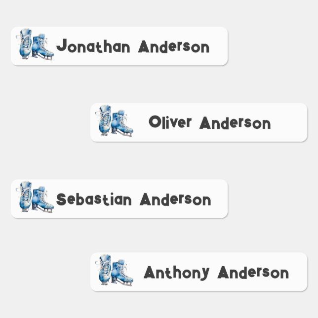 Back to School Boys Ice Skating, Hockey Kids Name (Group)