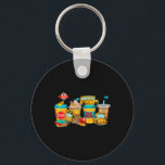 Back To School Bus Driver Coffee Cups  Key Ring<br><div class="desc">Back To School Bus Driver Coffee Cups</div>
