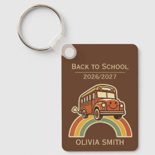 Back to School Bus Keychain
