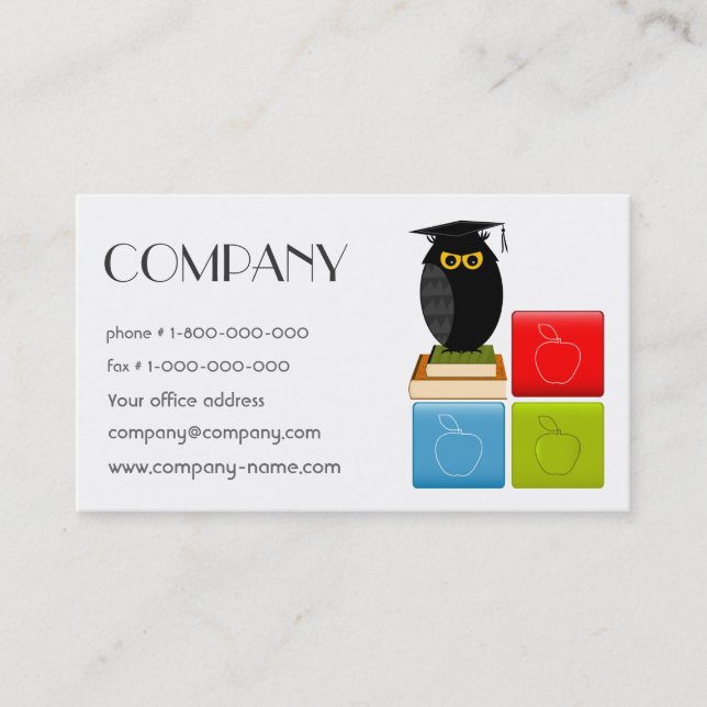 Back to School Business Card (Front)