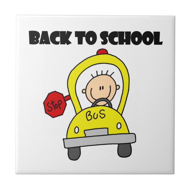 Back to School Ceramic Tile (Front)