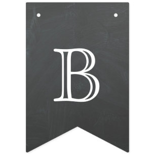 Back to school - chalkboard design bunting 
