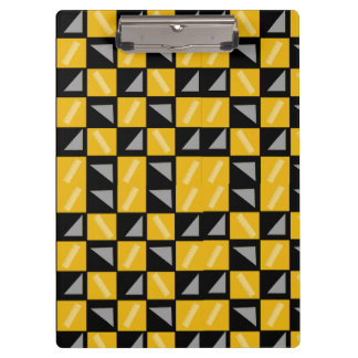 Back to School Chessboard Pattern – Rulers & Trian Clipboard