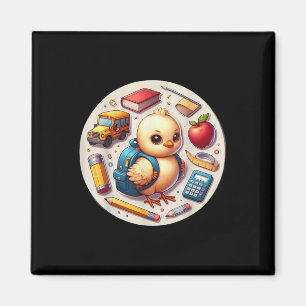 Back To School Chick Boys Girls Student Kids Lover Magnet