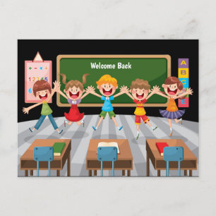 Back to School Children Postcard