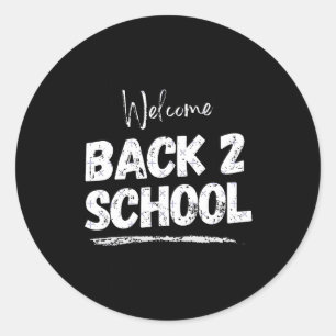 Back To School Classic Round Sticker