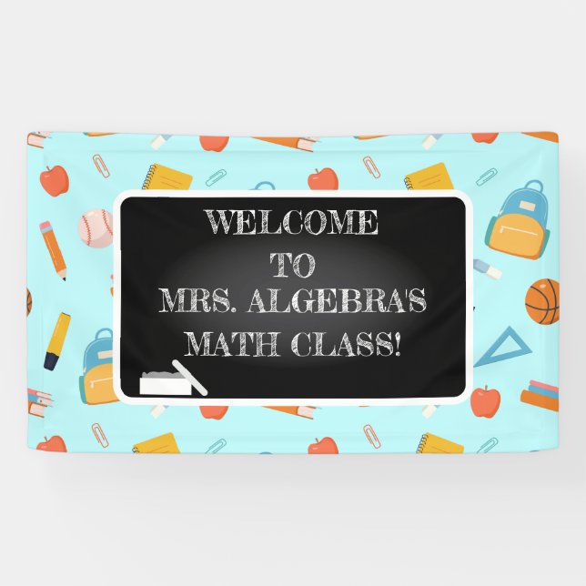 Back to School Classroom Decor Teacher  Banner (Horizontal)