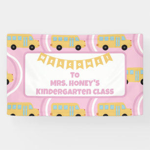 Back to School Classroom Teacher Boho Retro Banner