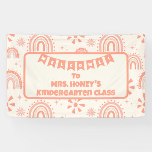 Back to School Classroom Teacher Boho Retro Banner